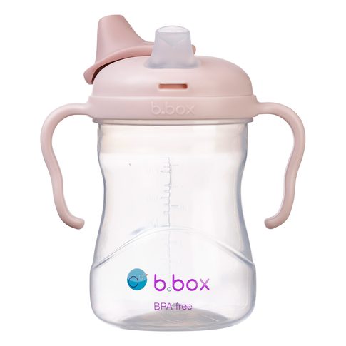 Hrneček s pítkem 4m+ - světle růžový 240 ml