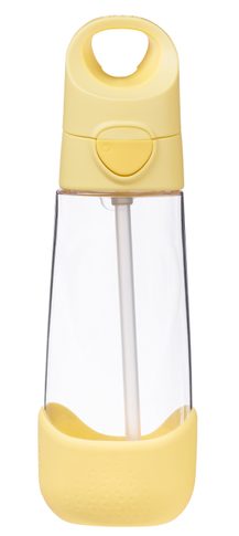 Fľaša na pitie so slamkou 600 ml - lemon twist