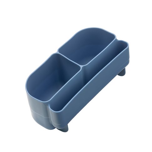 Silikónový bento organizér do stredného boxu - modrý