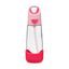 Fľaša na pitie so slamkou 600 ml - flamingo fizz