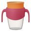 360° netekúci učiaci hrnček 250 ml - ružová/oranžová