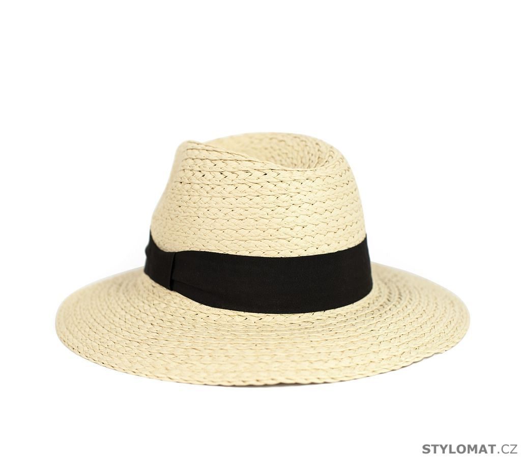 Dámský letní klobouk s širokou mašlí - světle béžový - Art of Polo - Dámské  letní klobouky