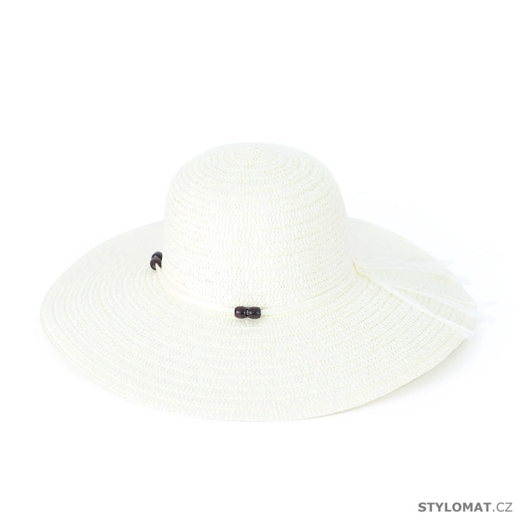 Bílý klobouk se širokou krempou - Art of Polo - Dámské letní klobouky