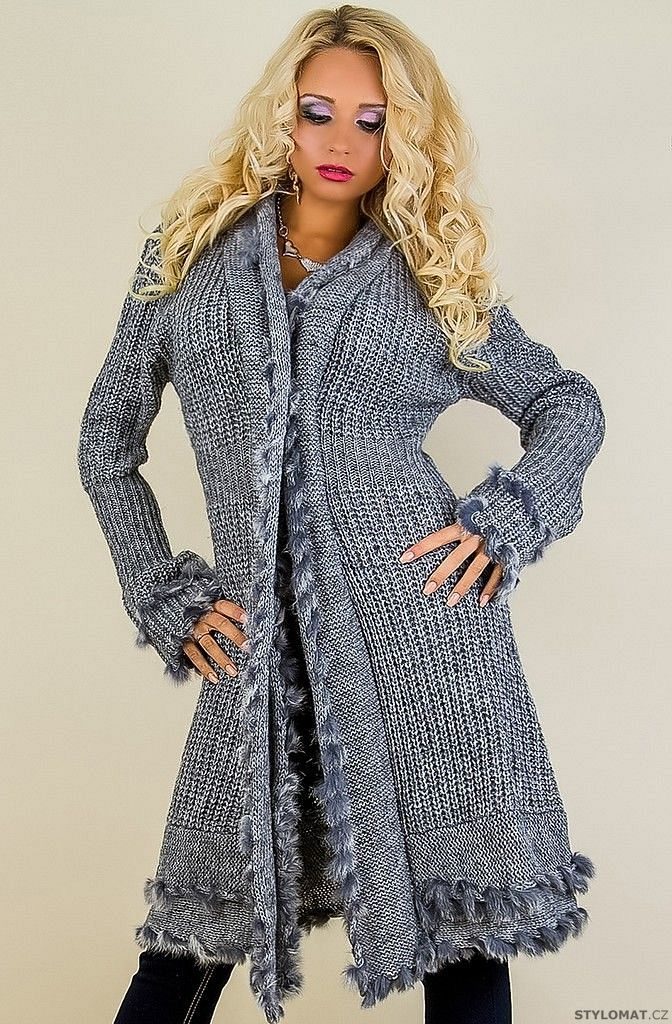 Luxusní dlouhý svetr - jiny - Kabáty a kabátky