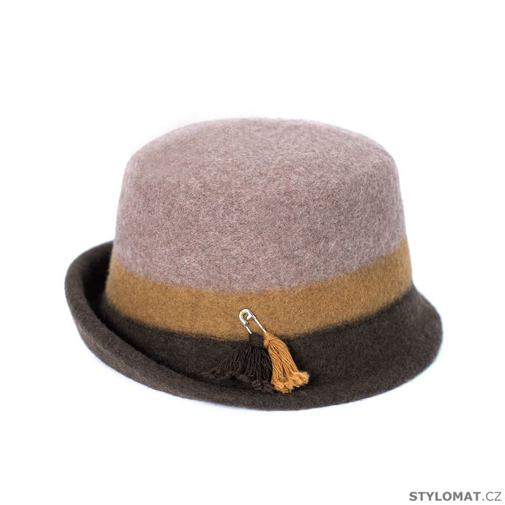 Hnědý vlněný klobouk dámský - Art of Polo - Vlněné klobouky