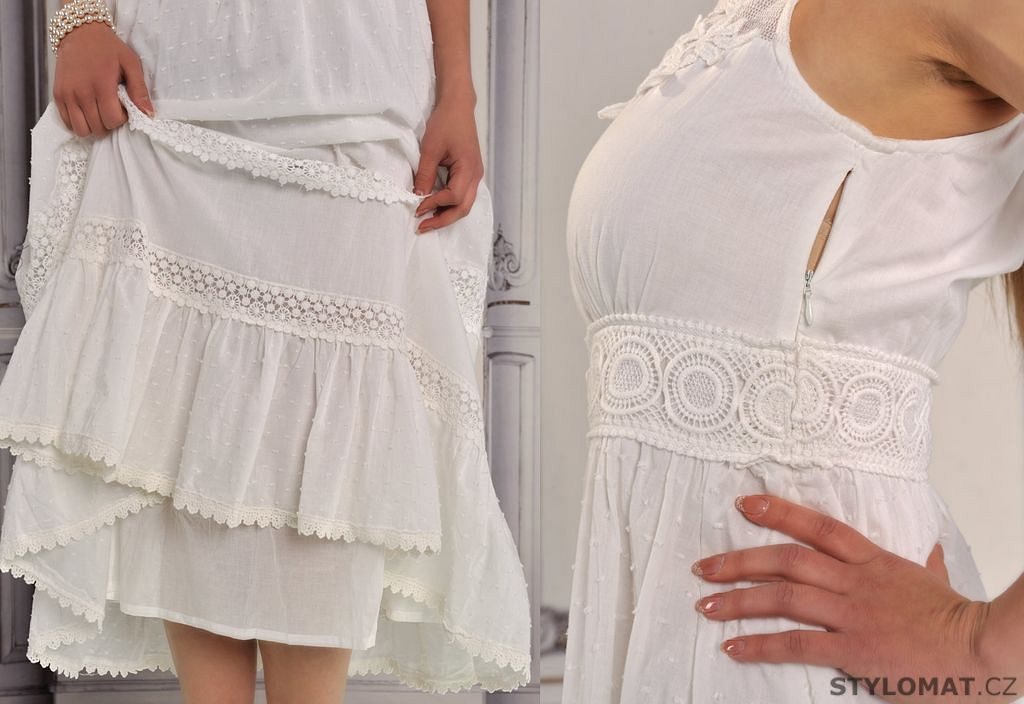 Dlouhé bílé romantické šaty - Fashion - Dlouhé letní šaty