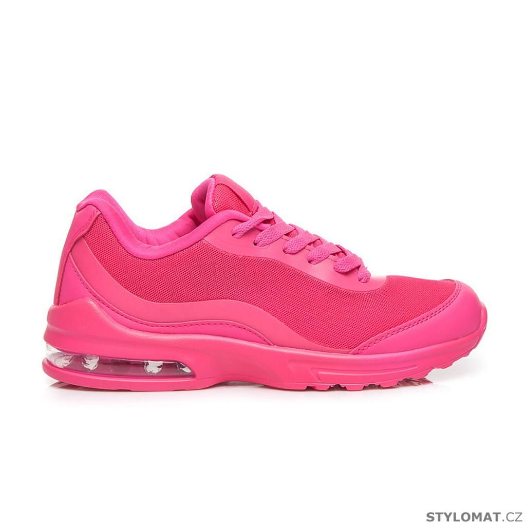 Neonově růžové sportovní boty - CNB - Tenisky