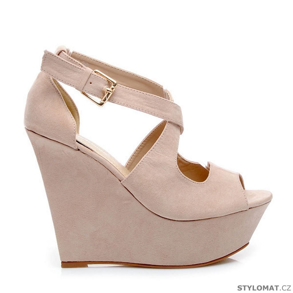 Elegantní sandály na vysokém klínku - Belle Women - Sandále