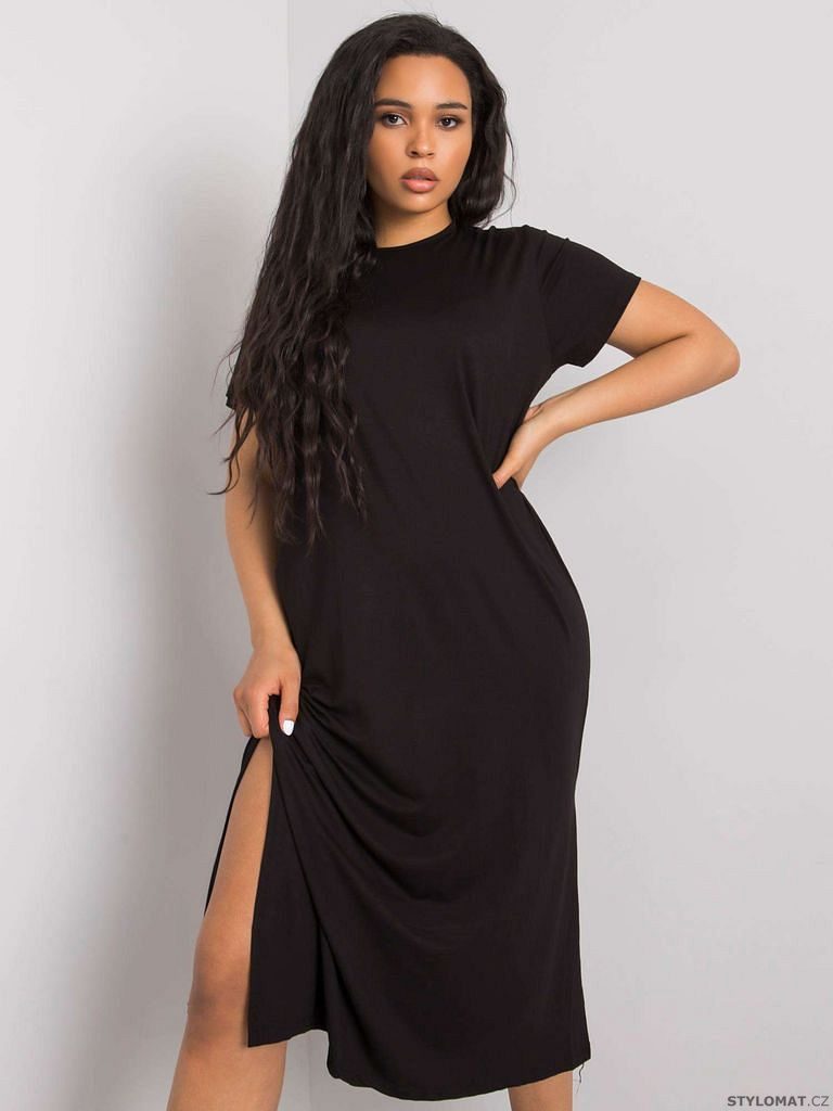 Černé basic šaty nadměrné velikosti - Stylomat.cz - Šaty a sukně