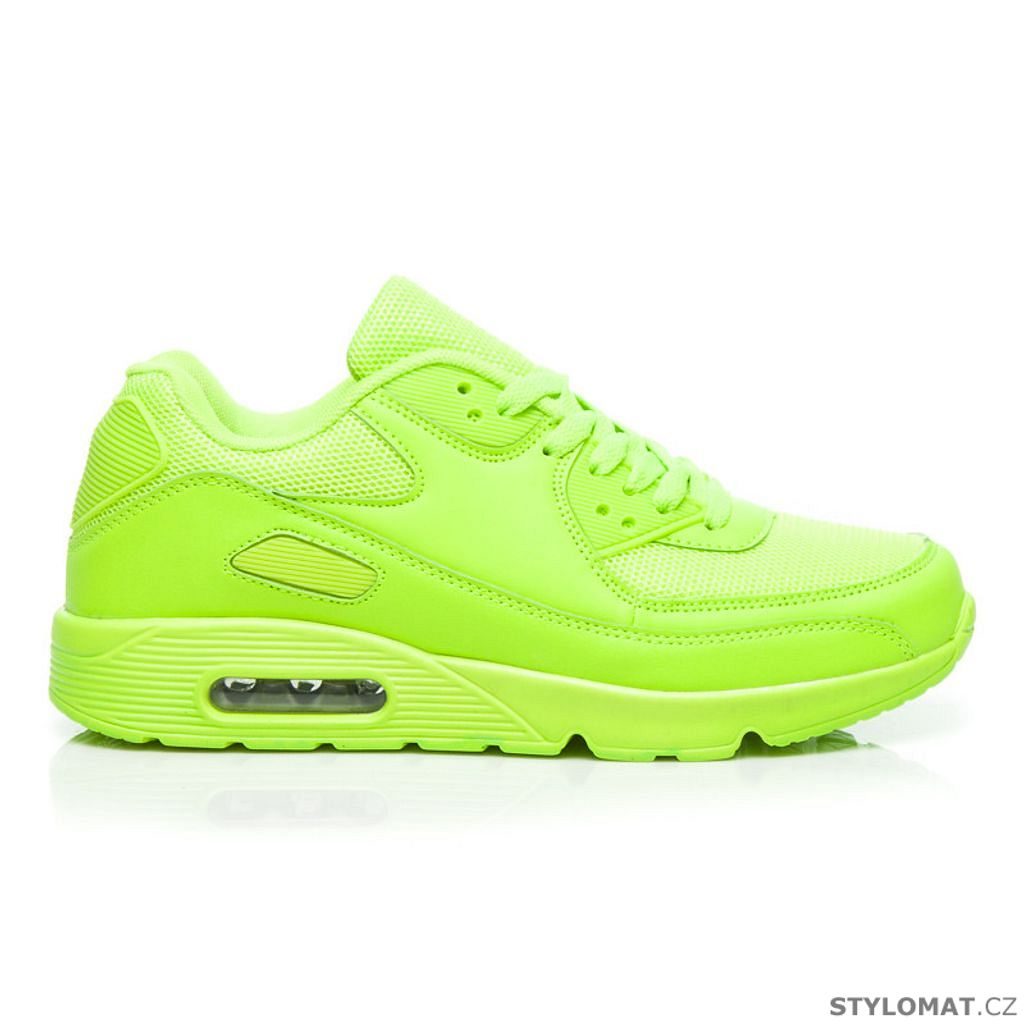 Neonově zelené boty jako air maxy - CNB - Tenisky