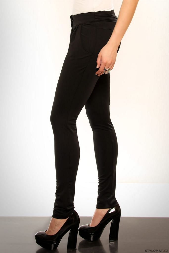 Dámské elegantní černé kalhoty - Redial Lexxury - Kalhoty