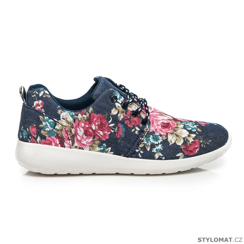 Sportovní květinové boty - Queentina - Tenisky