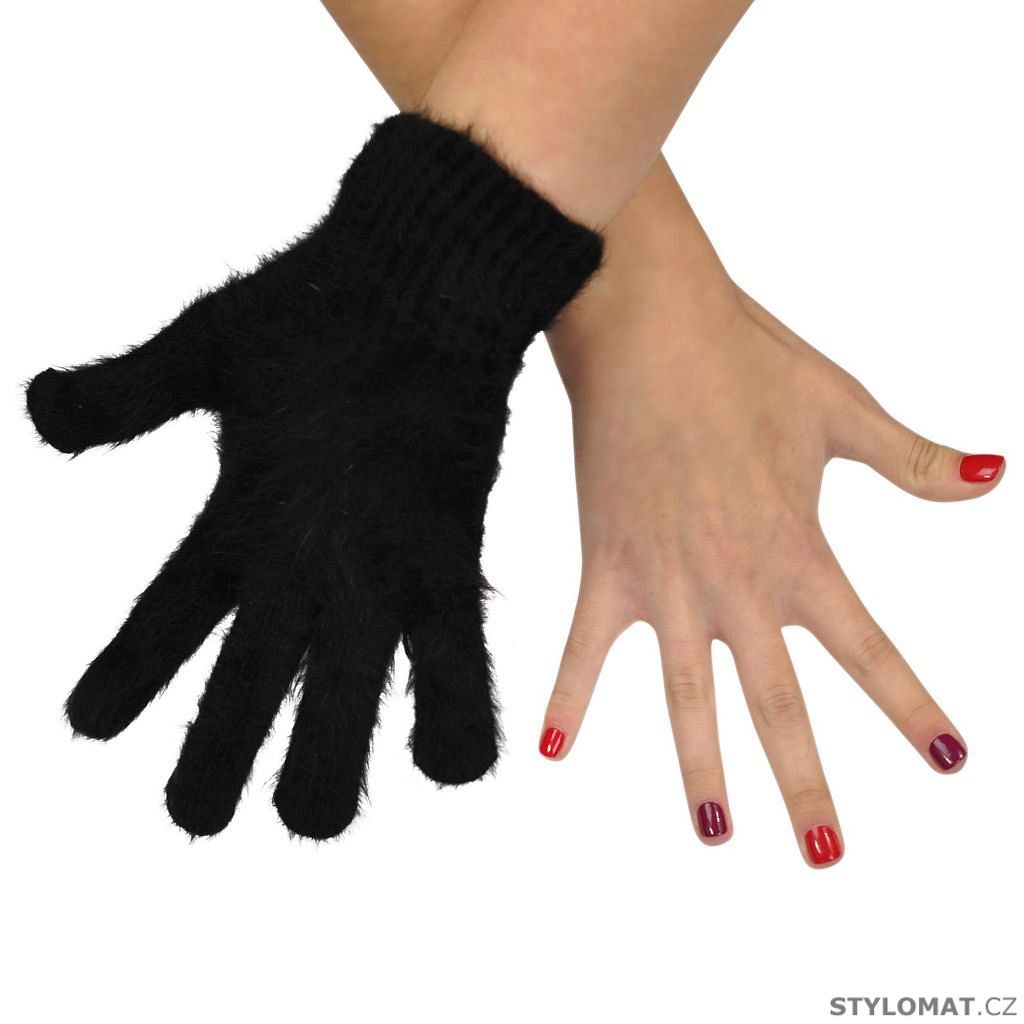 Prstové rukavice s kožíškem - Art of Polo - Dámské rukavice