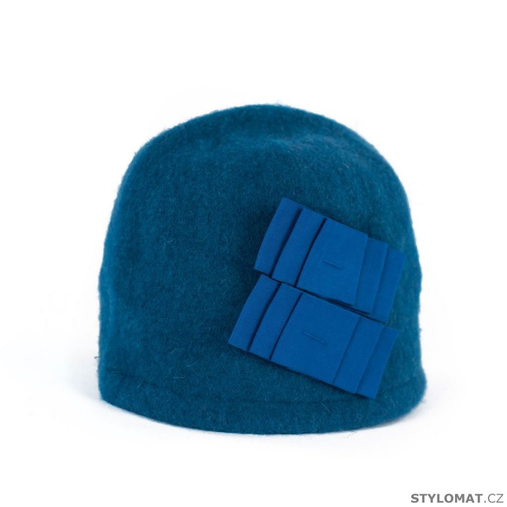 Elegantní dámský zimní klobouk modrý - Art of Polo - Dámské vlněné klobouky