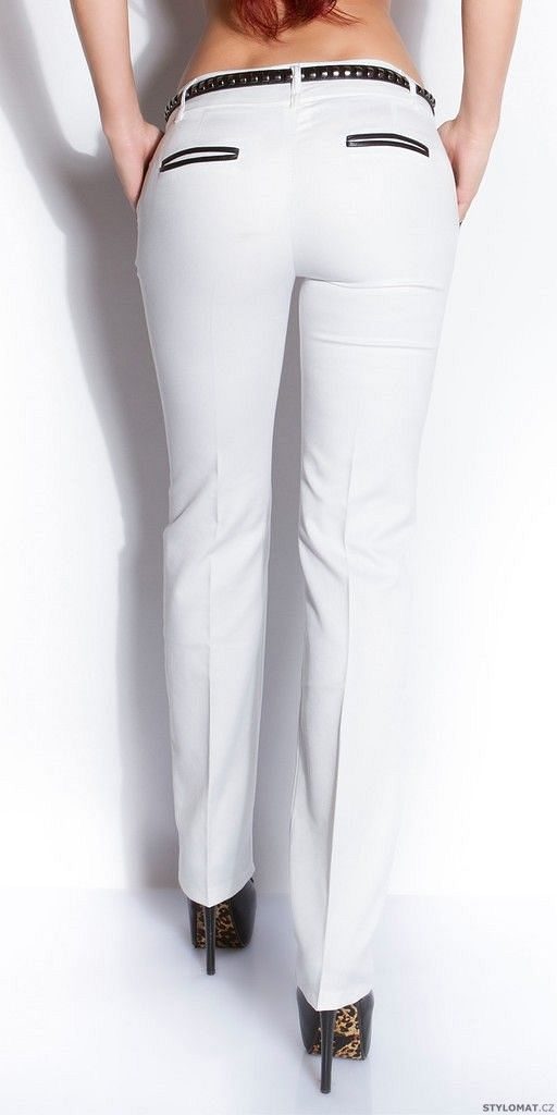 Dámské bílé kalhoty - Koucla - Kalhoty