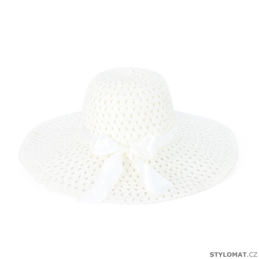 Krémový klobouk s mašlí - Art of Polo - Dámské letní klobouky