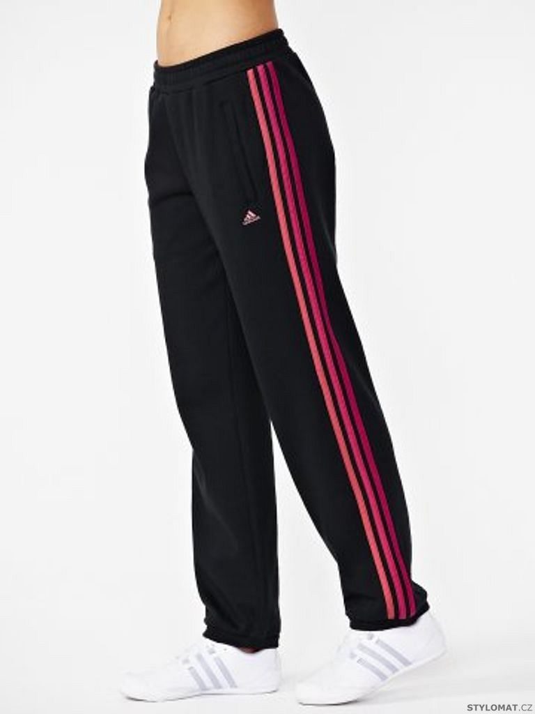 Černé sportovní kalhoty adidas Ess 3S bru pant - Adidas - Sportovní kalhoty  a tepláky