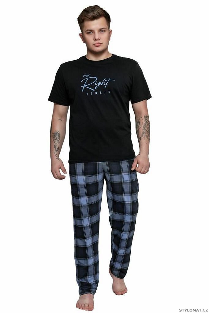 Pánské pyžamo Victor černé - Sensis - Pyžama