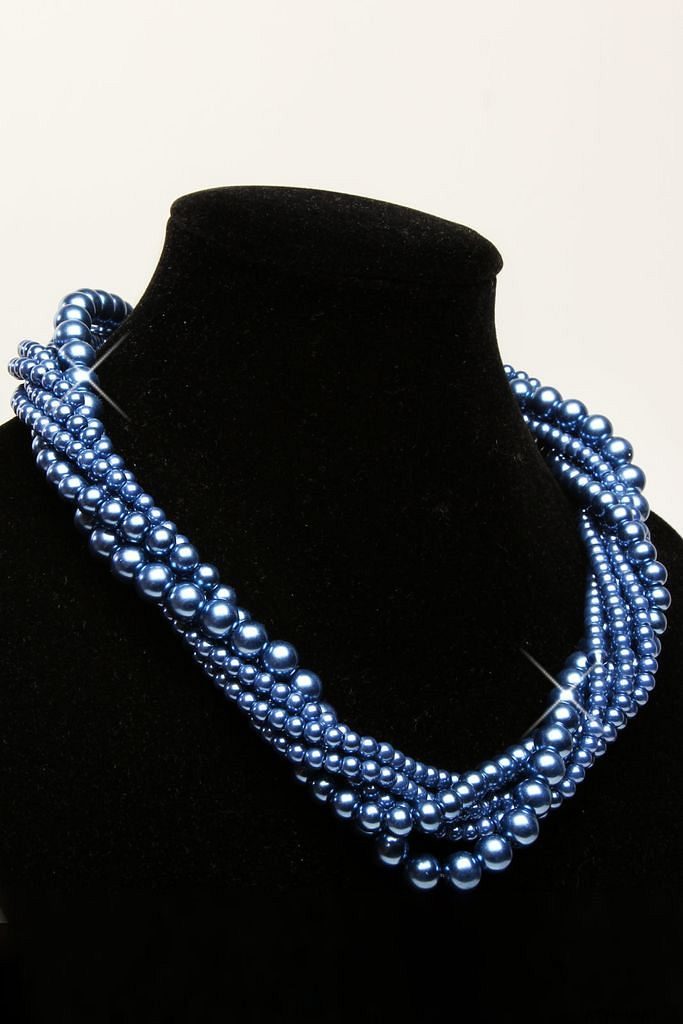 Elegantní modré perly - YNS - Dámské šperky a bižuterie