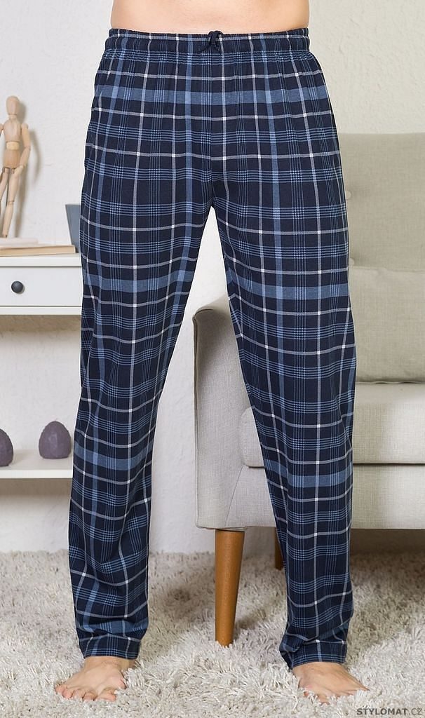Pánské pyžamové kalhoty Filip barva modrá - Gazzaz - Pyžama