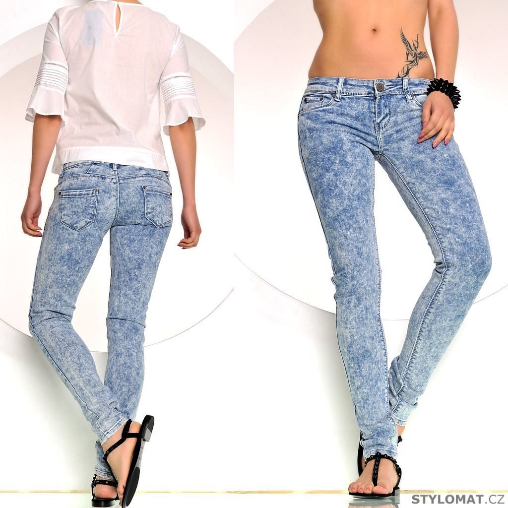 Plísňové skinny džíny - Fashion - Jeansy