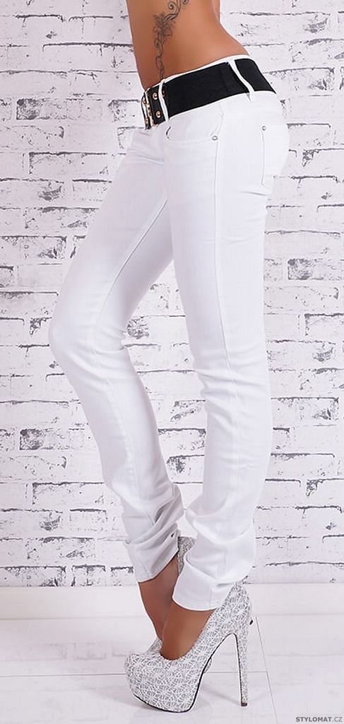 Bílé dámské džíny skinny - EU - Jeansy