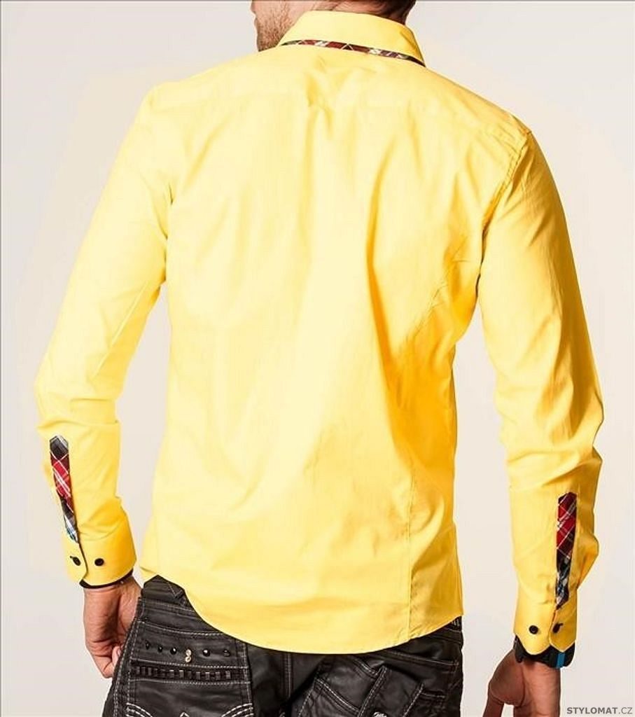 Trendy pánská žlutá košile - CARISMA - Košile
