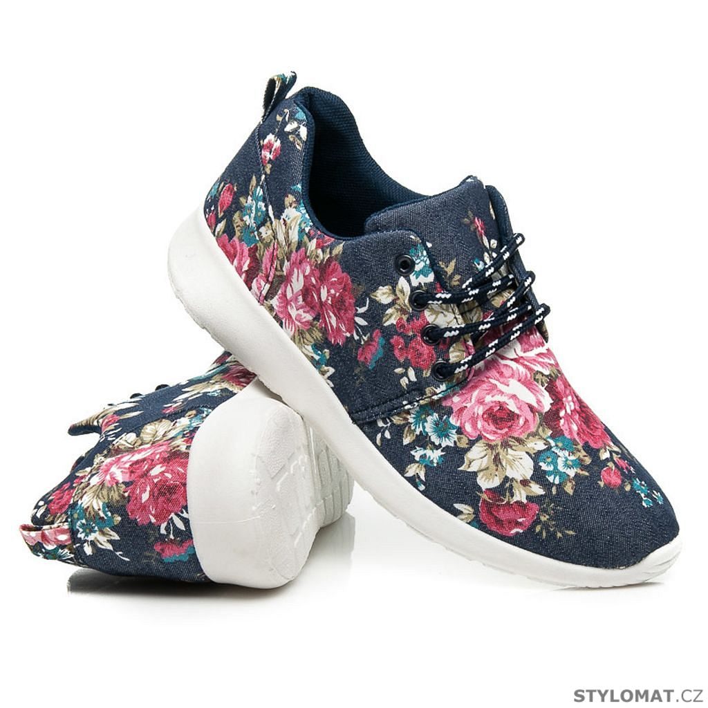 Sportovní květinové boty - Queentina - Tenisky