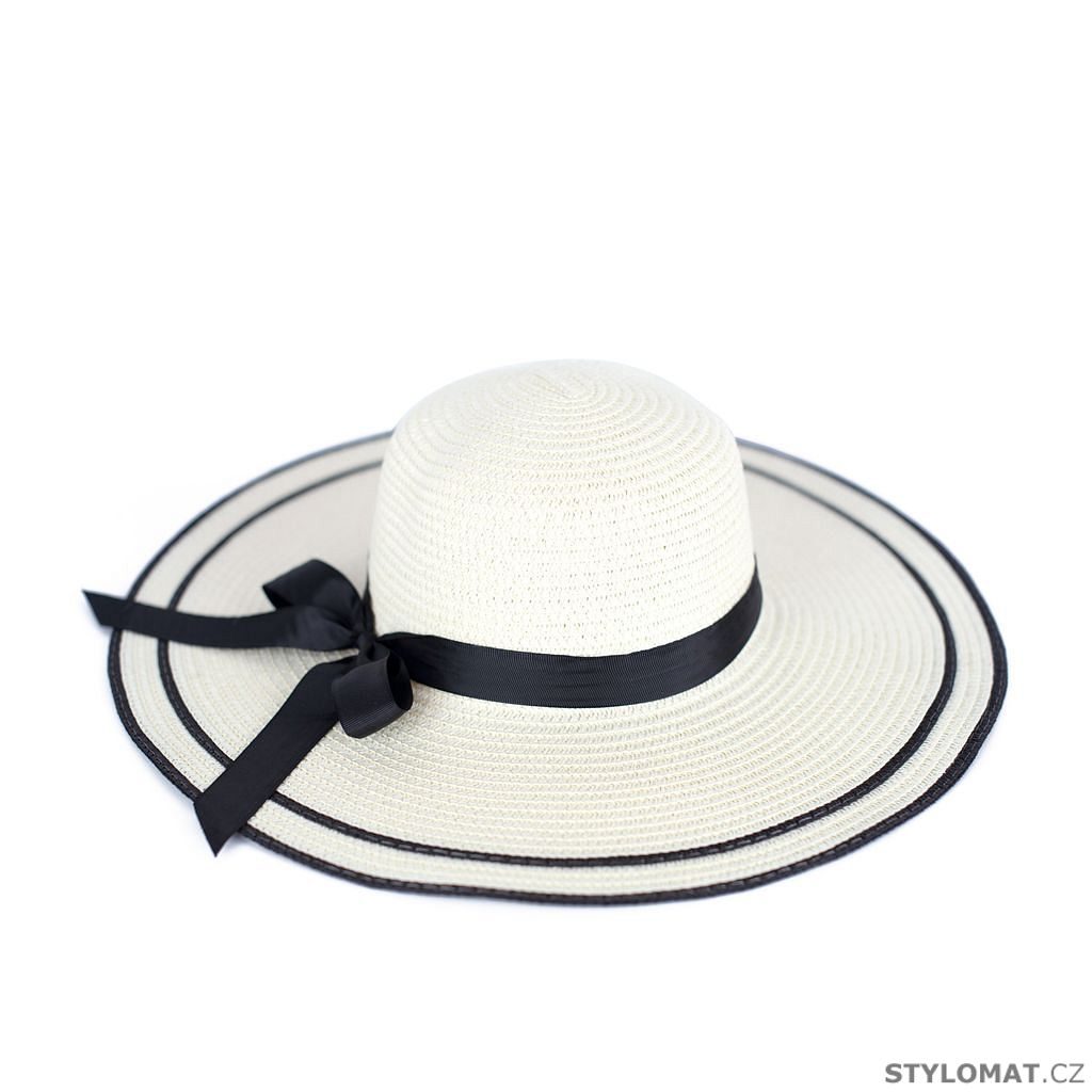 Retro dámský klobouk s černou mašlí - Art of Polo - Dámské letní klobouky
