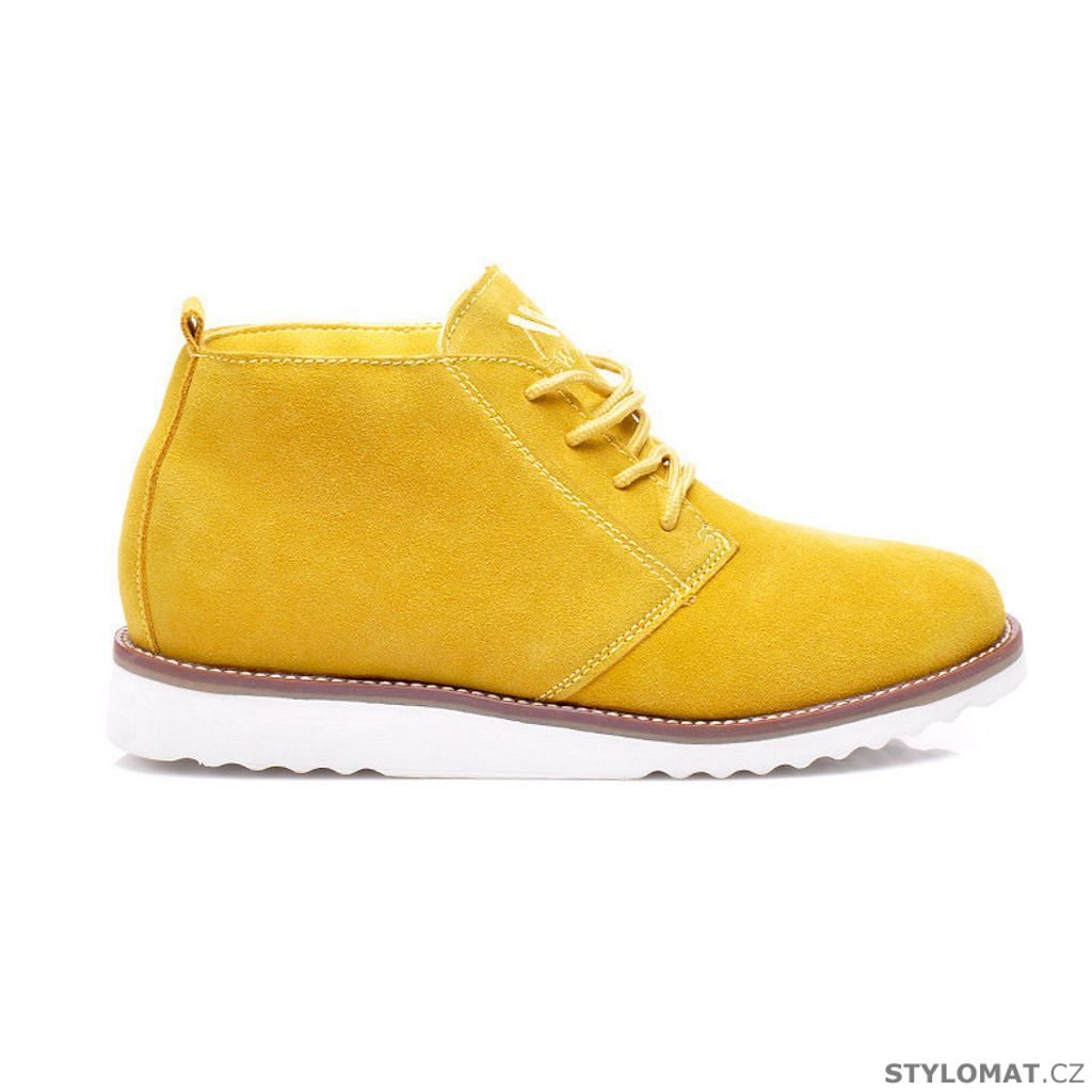 Dámské boty žluté - New age - Polobotky