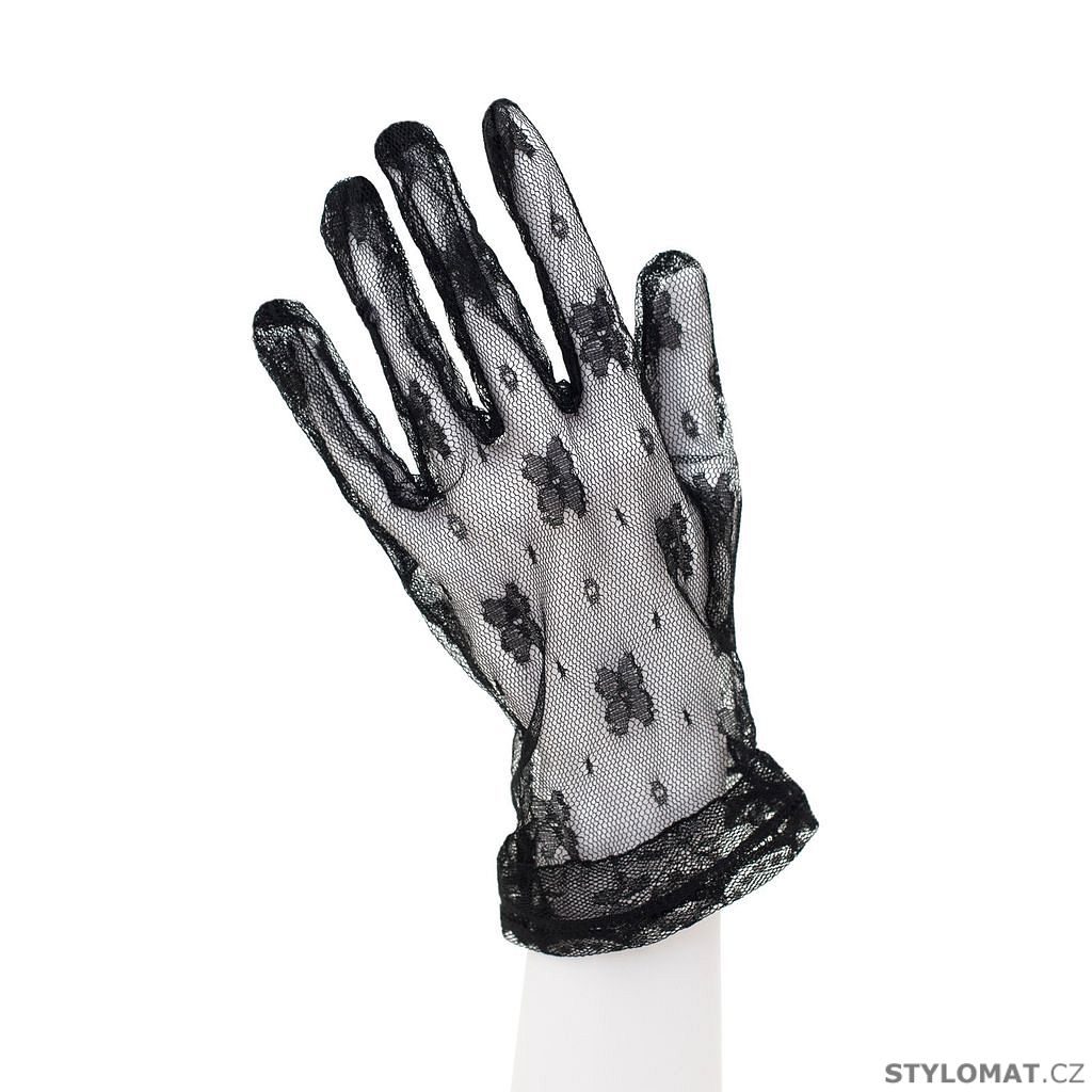 Krajkové rukavice s kvítky světlé - Art of Polo - Dámské rukavice