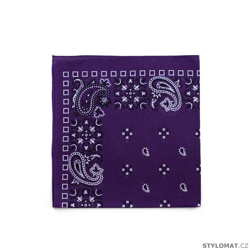 Bandana multifunkční šátek fialový - Art of Polo - Dámské šátky a šály