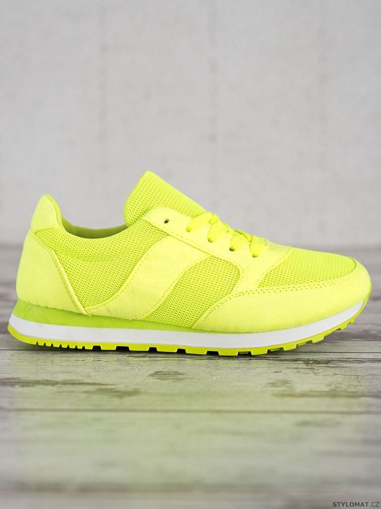 Neonové sportovní boty - Ideal Shoes - Tenisky