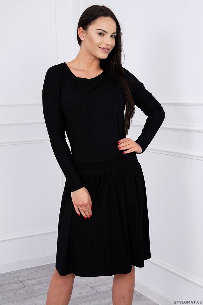 Šaty s rozšířenou sukní černé - Kesi - Krátké letní šaty
