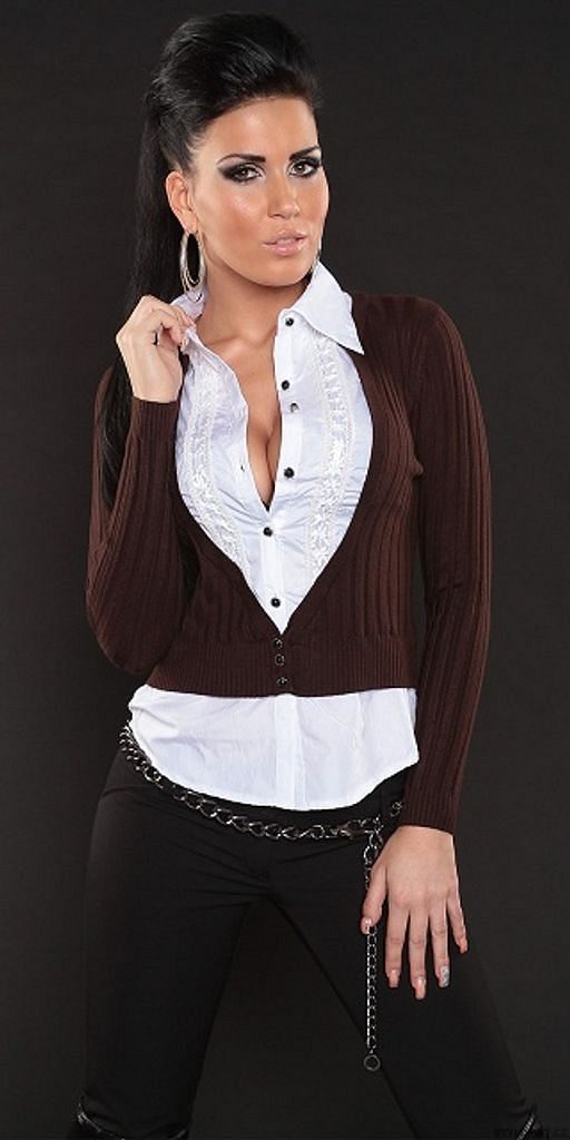 ابتسامة نارابار مقعد انحطاط بشكل منفصل يكره dámský svetr s všitou košilí -  westbridgewater508locksmith.com