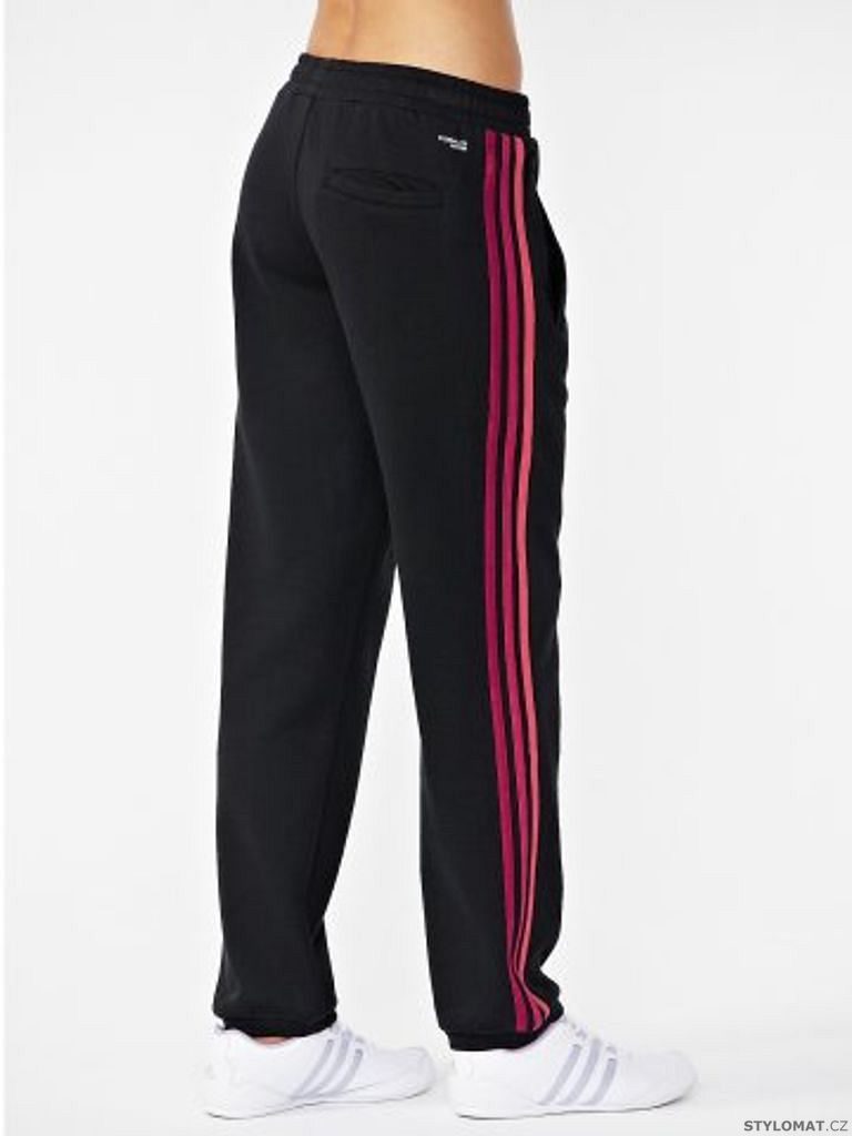 Černé sportovní kalhoty adidas Ess 3S bru pant - Adidas - Sportovní kalhoty  a tepláky