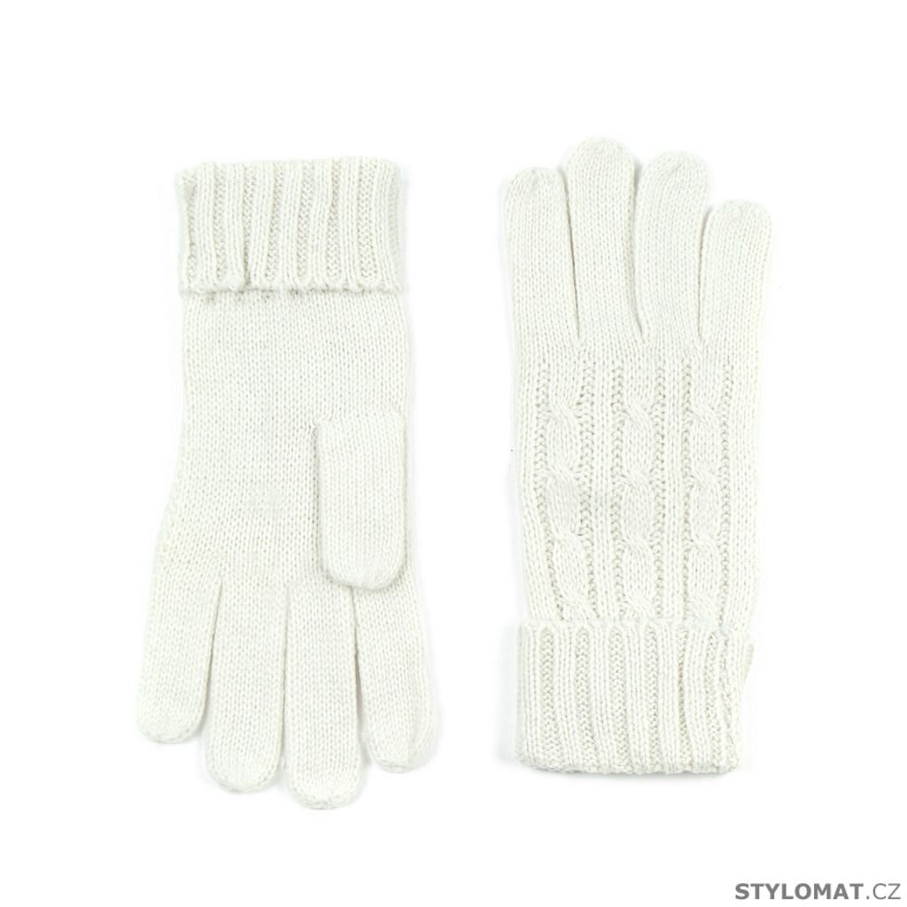 Bílé pletené rukavice - Art of Polo - Dámské rukavice