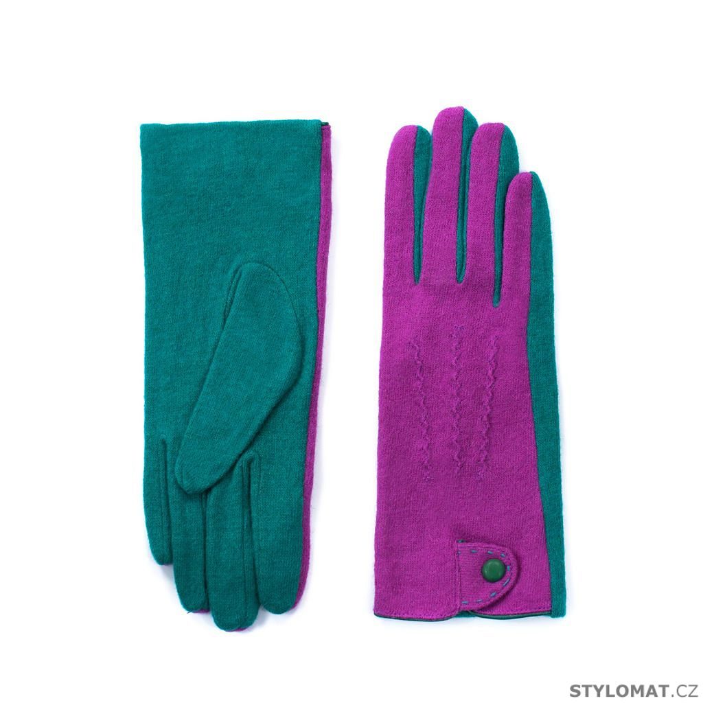 Dámské elegantní rukavice fialovotyrkysové - Art of Polo - Dámské rukavice