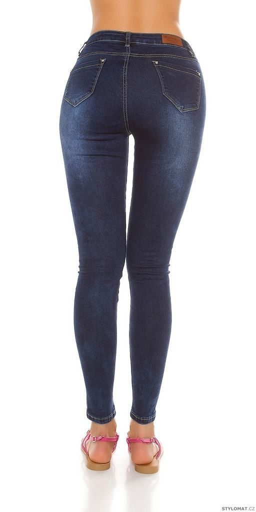 Dámské skinny džíny s vysokým pasem - Koucla - Jeansy
