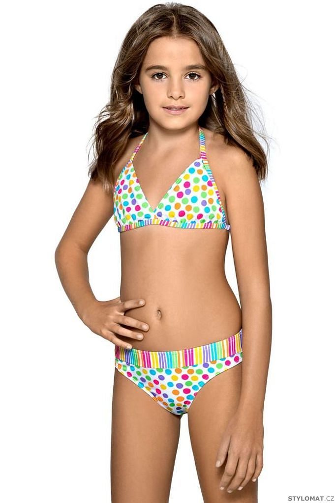 Dívčí plavky Viky puntíkované - Lorin - Dětské plavky