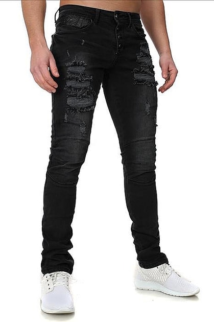 Pánské džíny černé - CRSM - Kalhoty a džíny