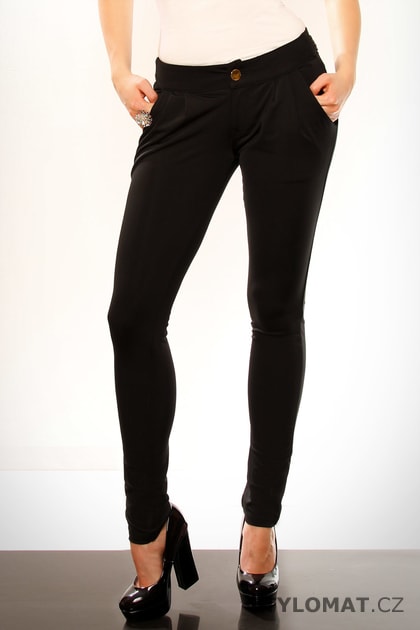 Dámské elegantní černé kalhoty - Redial Lexxury - Kalhoty