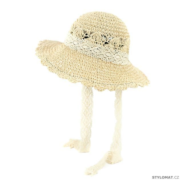 Ažurový klobouk na léto - světle béžový - Art of Polo - Dámské letní  klobouky