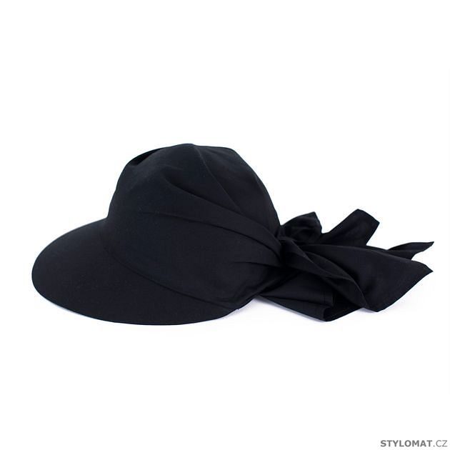 Černý klobouček s kšiltem - Art of Polo - Dámské letní klobouky