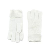 Vlněné rukavice s hvězdou bílé