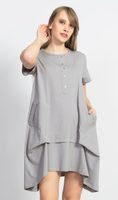 Dámské mateřské šaty Adriana barva šedá