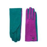 Dámské elegantní rukavice fialovotyrkysové