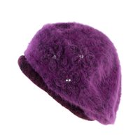 Angorský baret fialový
