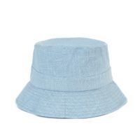 Klasický plátěný klobouk světle modrý