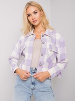 Dámská fialová károvaná košile